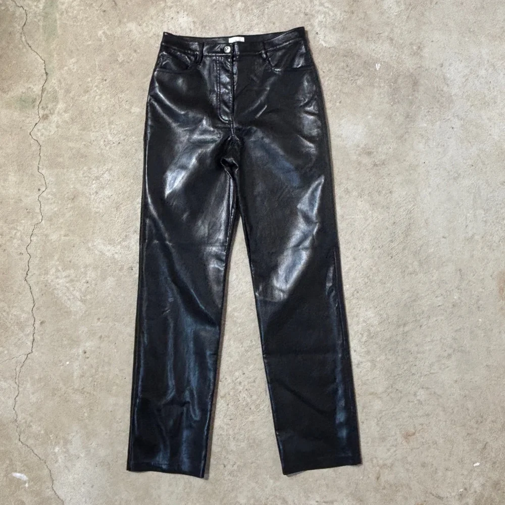 Wilfred The Melina™ High-waisted Vegan Leather Pants Women’s Size 6 Black